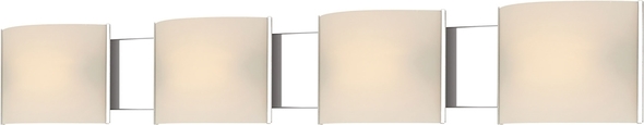 dimmable led bathroom lights ELK Lighting Vanity Light Chrome Modern / Contemporary