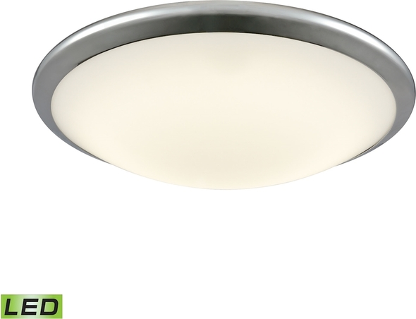 polished brass semi flush ceiling lights ELK Lighting Flush Mount Chrome Modern / Contemporary
