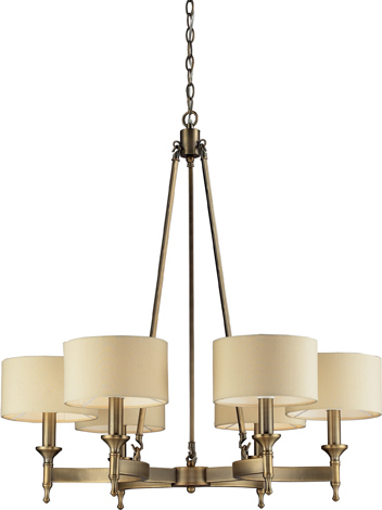 chandelier light with remote ELK Lighting Chandelier Antique Brass Transitional