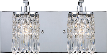 hanging pendant lights for bathroom ELK Lighting Vanity Light Polished Chrome Modern / Contemporary
