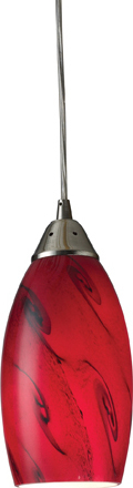 lantern lamp hanging ELK Lighting Mini Pendant Satin Nickel Transitional