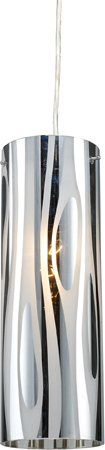 black drop pendant light ELK Lighting Mini Pendant Polished Chrome Modern / Contemporary