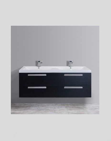 small powder room vanity ideas Eviva bathroom Vanities Black-Wood Modern