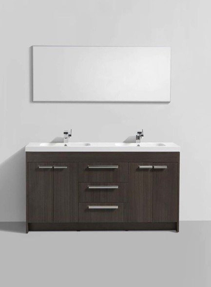 large counter top basin Eviva bathroom Vanities Bathroom Vanities Grey Oak  Modern
