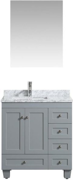 white small bathroom cabinet Eviva Grey