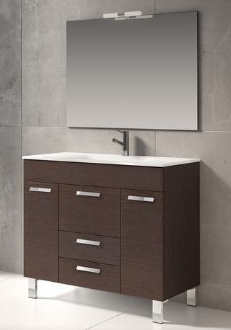 dark grey vanity bathroom ideas Eviva bathroom Vanities Wenge (Dark Brown) Modern