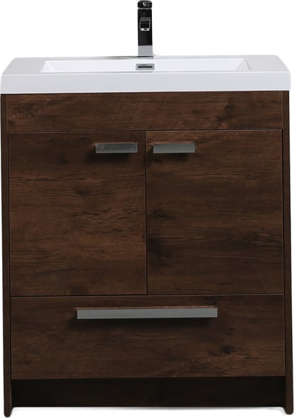 cheap vanity with sink Eviva Rosewood
