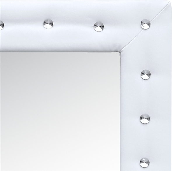 modern mirror frame Fine Mod Imports floor mirror Mirrors White Contemporary/Modern