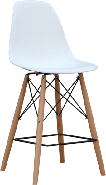 Fine Mod Imports bar stool Bar Chairs and Stools White Contemporary/Modern