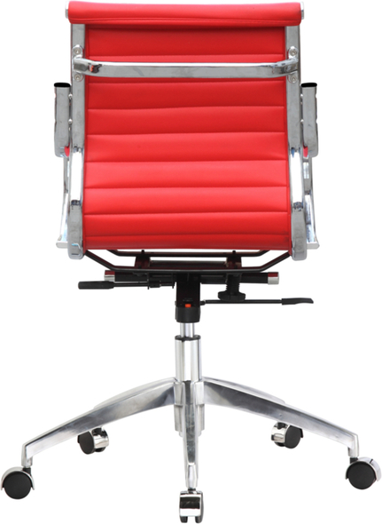 chair with wheels cheap Fine Mod Imports office chair Office Chairs Red Contemporary/Modern