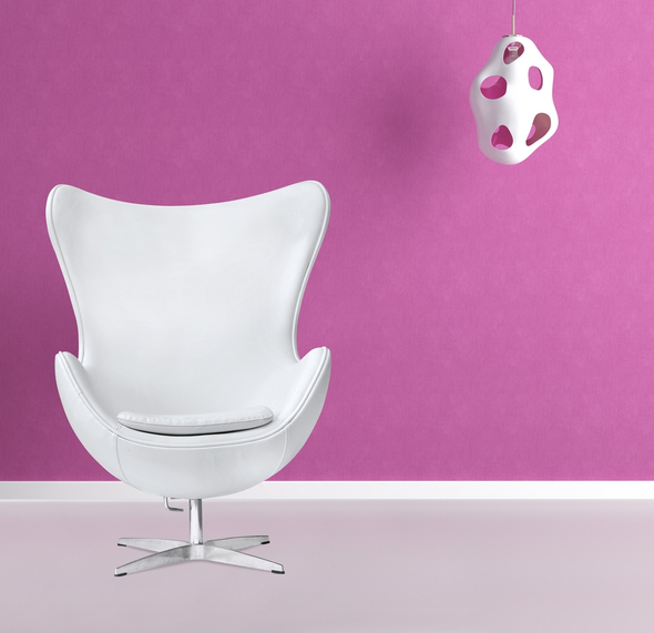 cream arm chair Fine Mod Imports chair Chairs White Contemporary/Modern