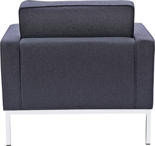 modern living chair Fine Mod Imports chair Chairs Gray Contemporary/Modern