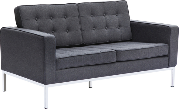 Fine Mod Imports loveseat Sofas and Loveseat Gray Contemporary/Modern