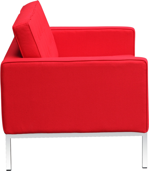 Fine Mod Imports loveseat Sofas and Loveseat Red Contemporary/Modern