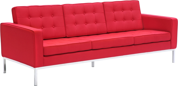 Fine Mod Imports sofa Sofas and Loveseat Red Contemporary/Modern