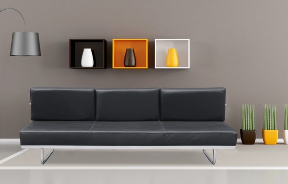  Fine Mod Imports sofabed Sofas and Loveseat Black Contemporary/Modern