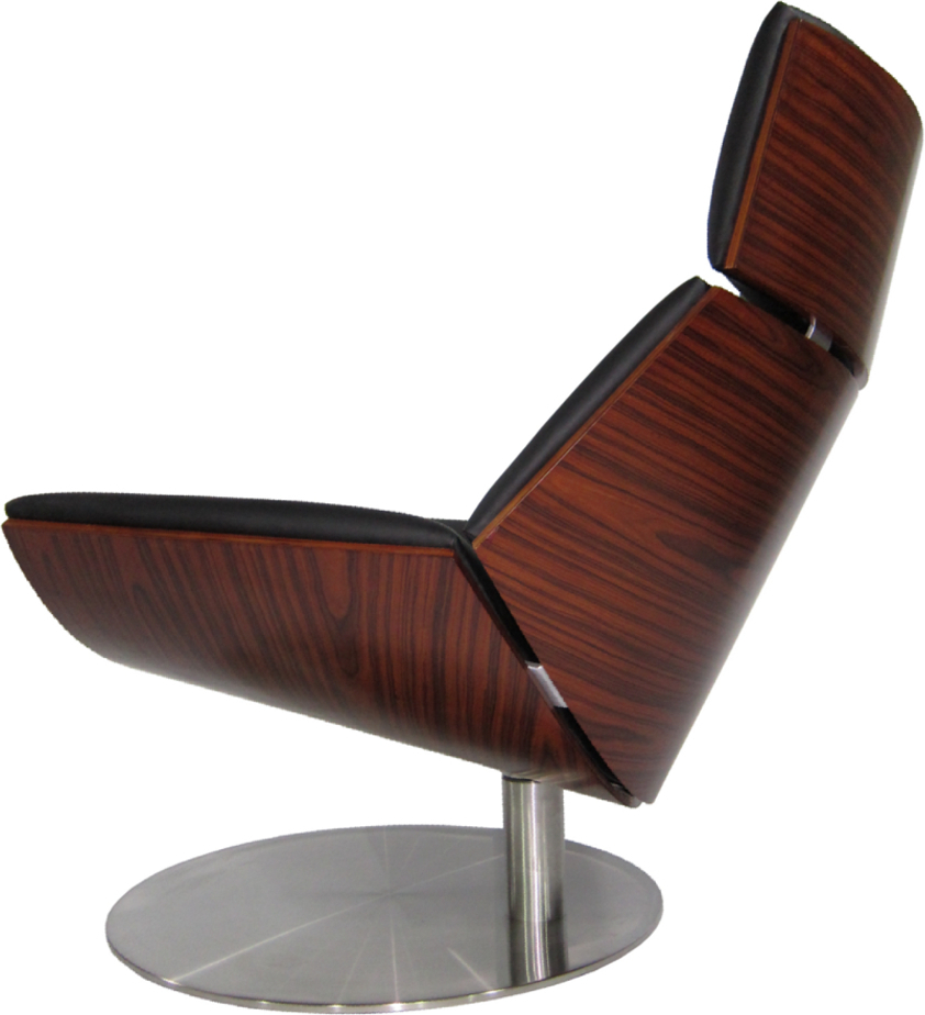 brown modern chair Fine Mod Imports lounge Chairs Black Contemporary/Modern