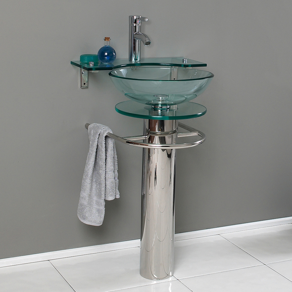 small sink and unit Fresca Bathroom Vanities Stainless Steel Modern