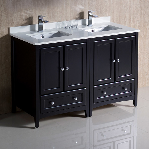 60 inch single sink bathroom vanity Fresca Espresso Traditional