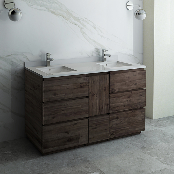 furniture vanity sink Fresca Bathroom Vanities Acacia Wood