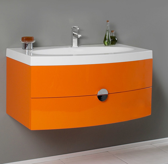 40 inch bath vanity Fresca Orange Modern