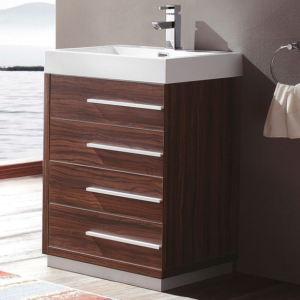 bathroom sink countertop ideas Fresca Walnut Modern