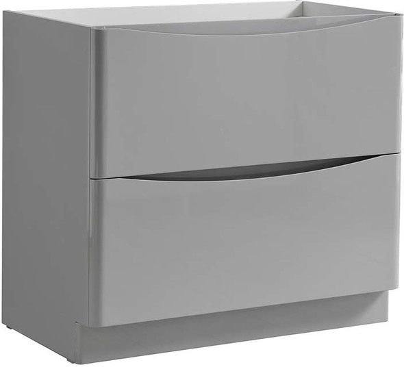 modern bathroom cabinet ideas Fresca Glossy Gray