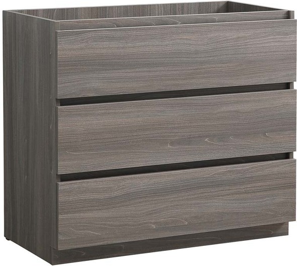 40 inch bathroom vanity without top Fresca Gray Wood