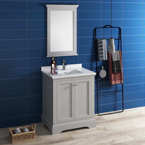60 inch bathroom cabinet Fresca Gray (Textured)