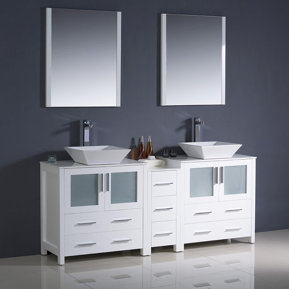 60 vanity base Fresca Bathroom Vanities White Modern