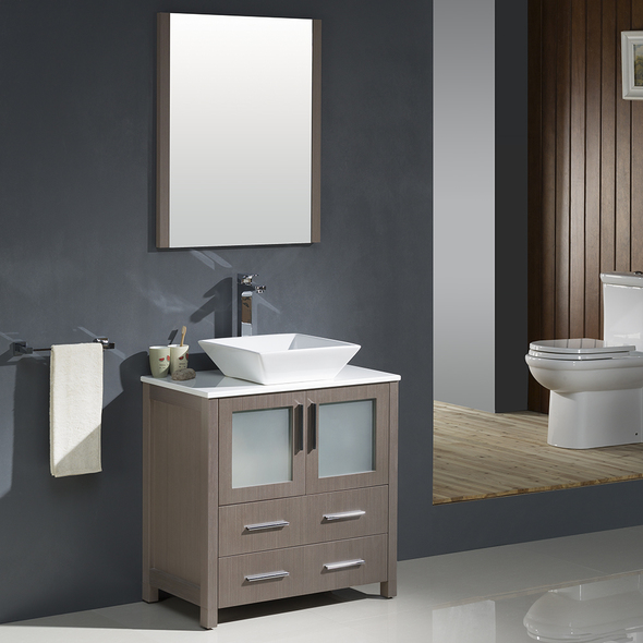 rustic bathroom vanities for sale Fresca Gray Oak Modern