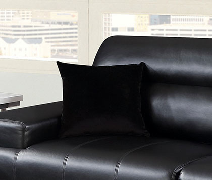 small sectional pull out couch Furniture of America Sofas and Loveseat Black Modern 