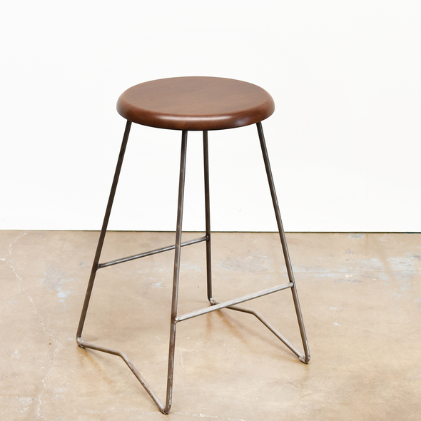 small kitchen stools with backs Gingko Classic Walnut