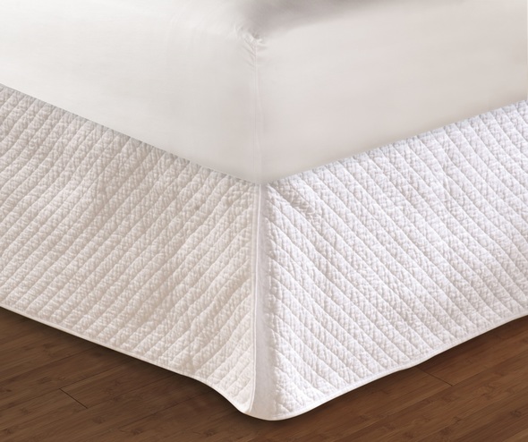 bed skirt Greenland Home Fashions Bed Skirt 18" White