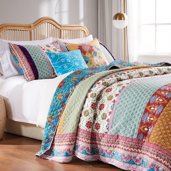 set queen comforter Greenland Home Fashions Quilt Set Multi