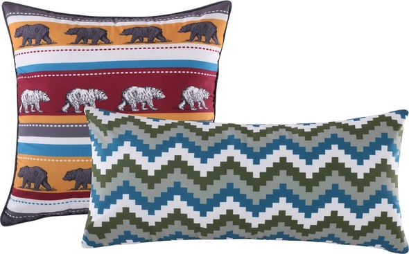 blue velvet sofa pillows Greenland Home Fashions Accessory Decorative Throw Pillows Multi