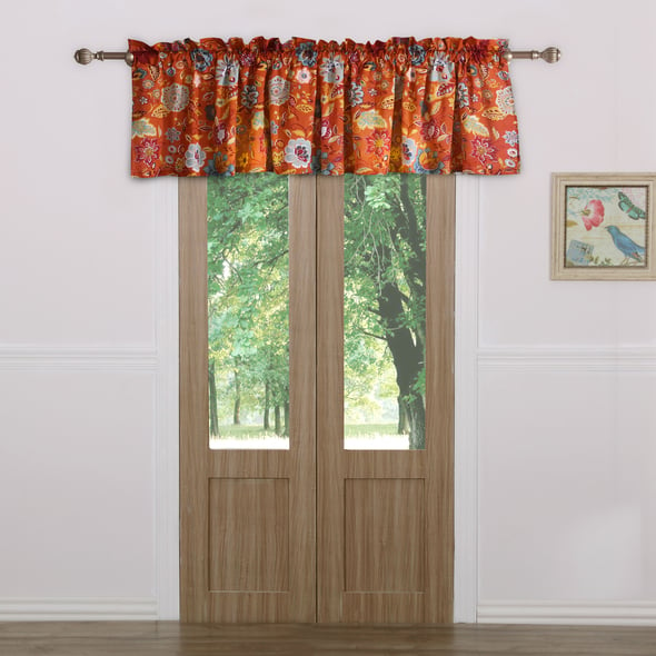 valance toppers Greenland Home Fashions Window Drapes and Window Treatments Spice