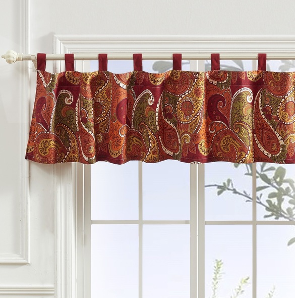 96 sheer curtain panels Greenland Home Fashions Window Cinnamon