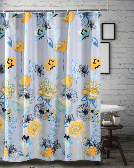 shower curtain liner set Greenland Home Fashions Bath Gray