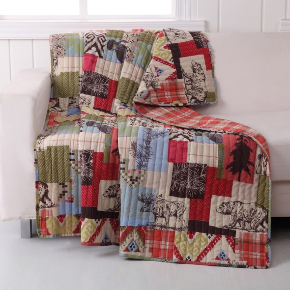 colorful cotton blankets Greenland Home Fashions Accessory Multi