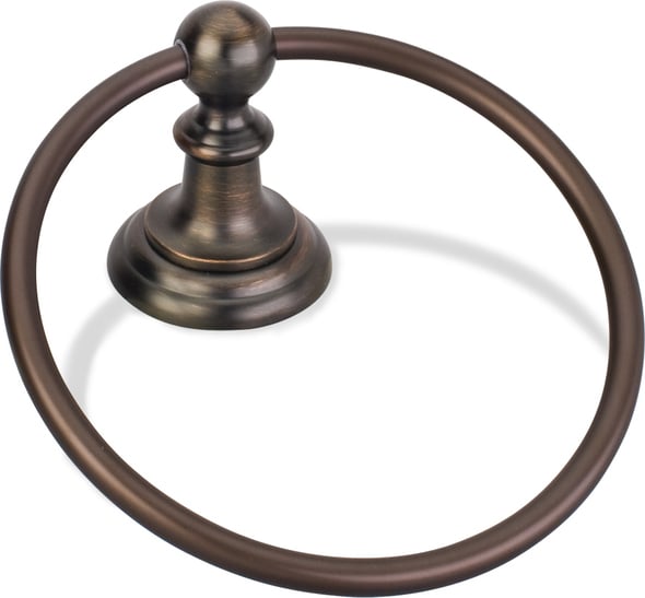 black bathroom towel ring Hardware Resources Towel Rings Brushed Oil Rubbed Bronze Traditional
