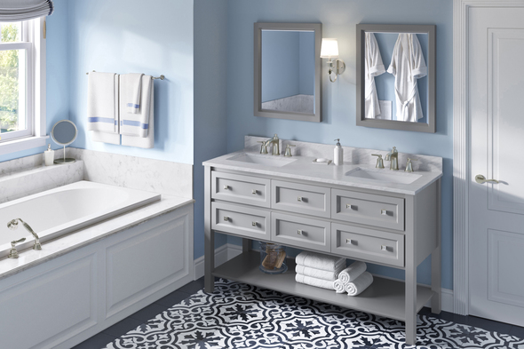 cherry wood bathroom cabinets Hardware Resources Vanity Grey Transitional