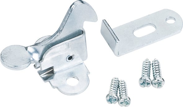 kitchen cabinet tip out tray Hardware Resources Catches Zinc