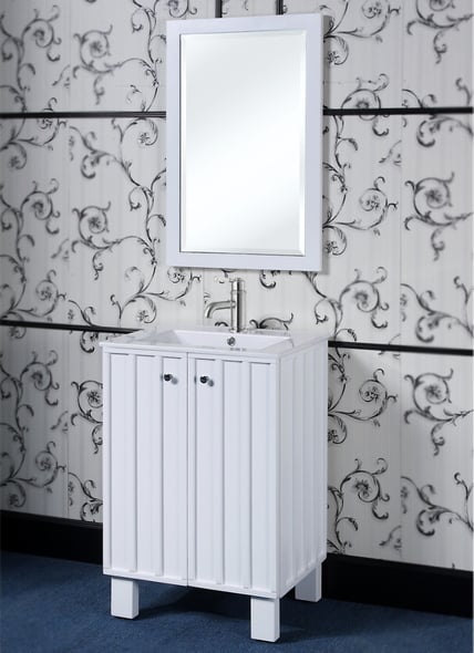 bathroom vanity modern farmhouse InFurniture White