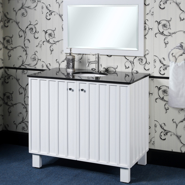 grey tall bathroom cabinet InFurniture White