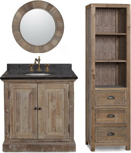 70 inch bathroom vanity without top InFurniture Natural Oak Traditional