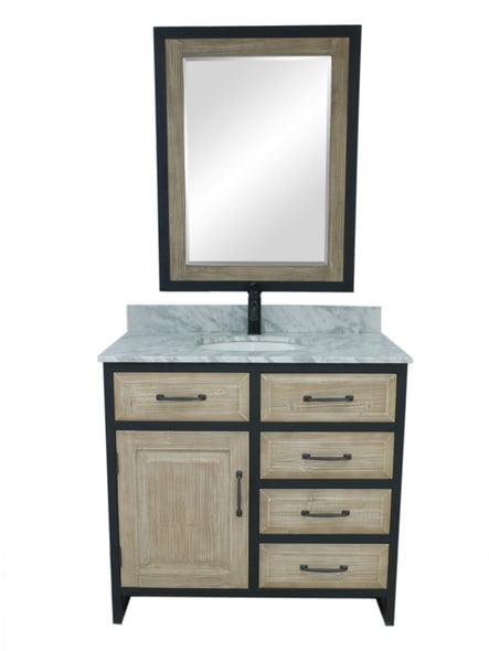 bathroom vanity and cabinet set Infurniture Driftwood Rustic