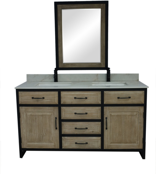 bathroom vanity units without sink Infurniture Driftwood Rustic