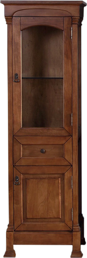 walnut bathroom vanity James Martin Linen Cabinet Transitional, Traditional