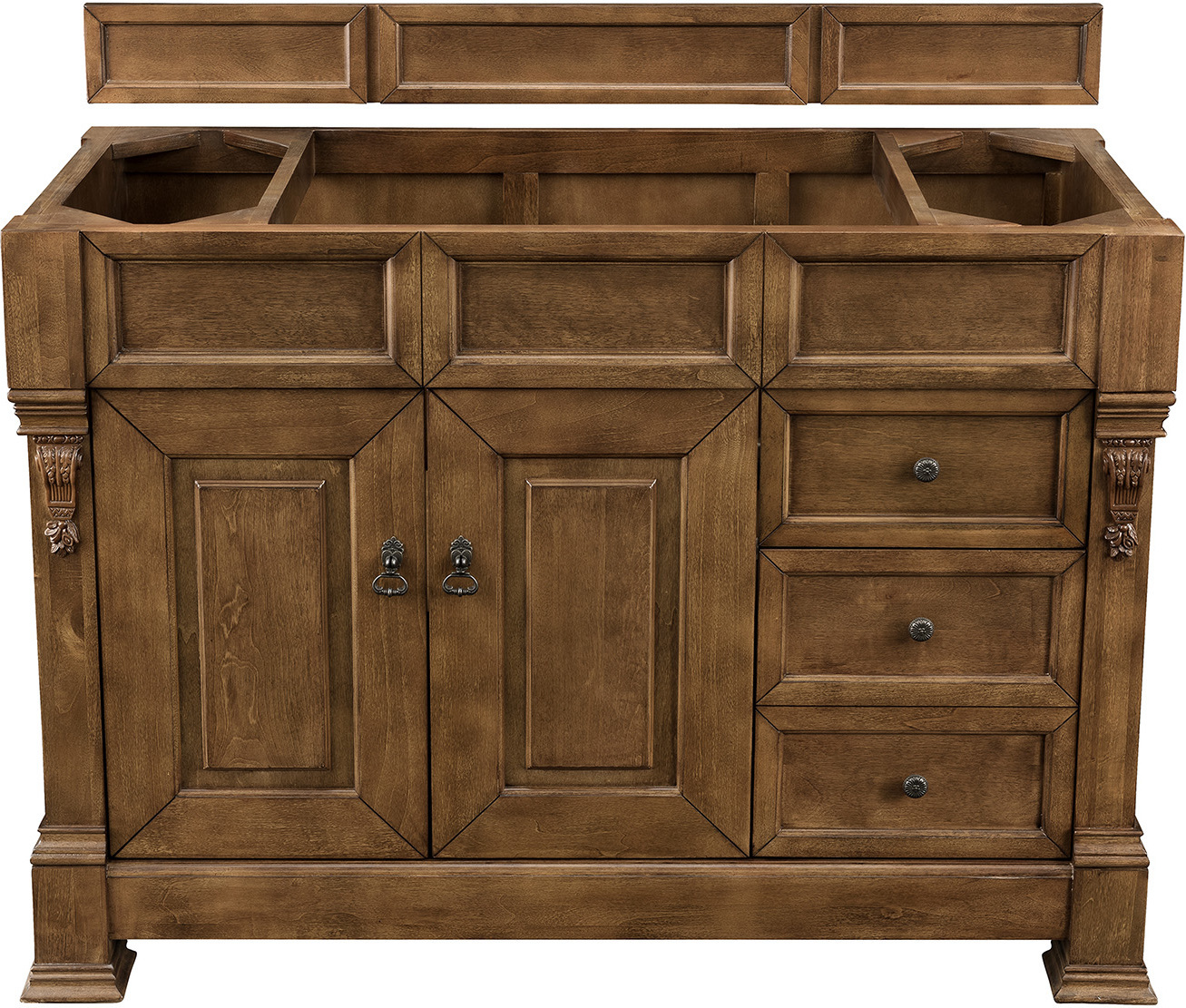 40 inch bathroom vanity with sink James Martin Cabinet Country Oak Transitional